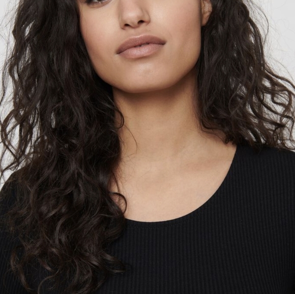 Dynamite Black Ribbed Open-Back Bodysuit - Picture 4 of 13